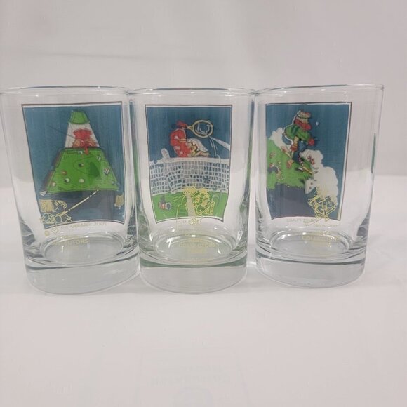VTG 1982 Arby’s Drinking Glasses - FIRST FLAKE, LUCK OUT, POOL SHARK – Set of 3 - Picture 14 of 15